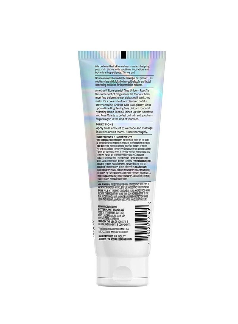 Acure NEW ACURE Resurfacing Glycolic & Unicorn Root Cleanser 4 oz. 118 ml - Image 2