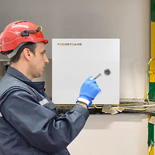 Tocretoare Outdoor Electrical Box, Steel Junction Box 12 x 10 x 6'', NEMA 4X Electrical Enclosure Box IP66 Waterproof & Dustproof, Universal Electrical Project Box with Lock & Mounting Plate - Image 2