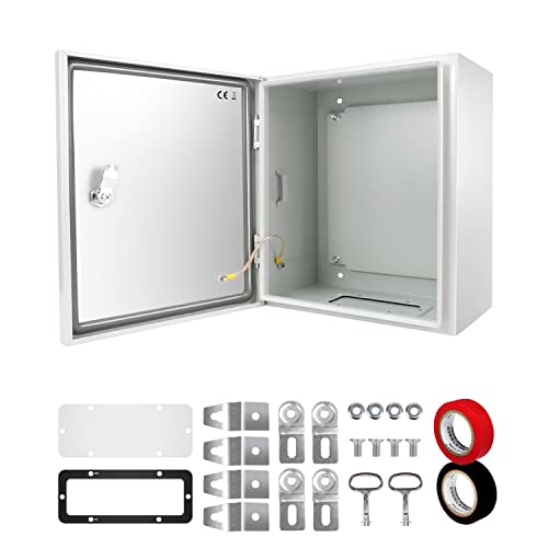Tocretoare Outdoor Electrical Box, Steel Junction Box 12 x 10 x 6'', NEMA 4X Electrical Enclosure Box IP66 Waterproof & Dustproof, Universal Electrical Project Box with Lock & Mounting Plate - Image 1