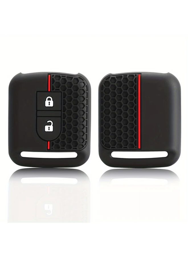 Black Silicone Car Key Fob Cover Case For Nissan Micra Note Navara Qashqai Primera - Image 2