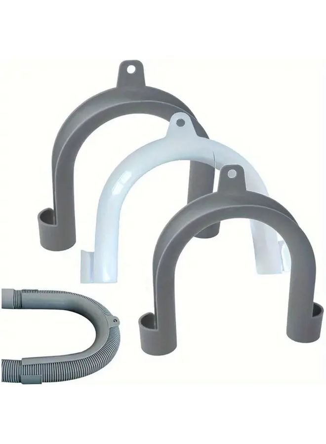 White U Shaped Washing Machine Drain Pipe Bracket Hook 1pc Sink Pipe Clip - Image 2