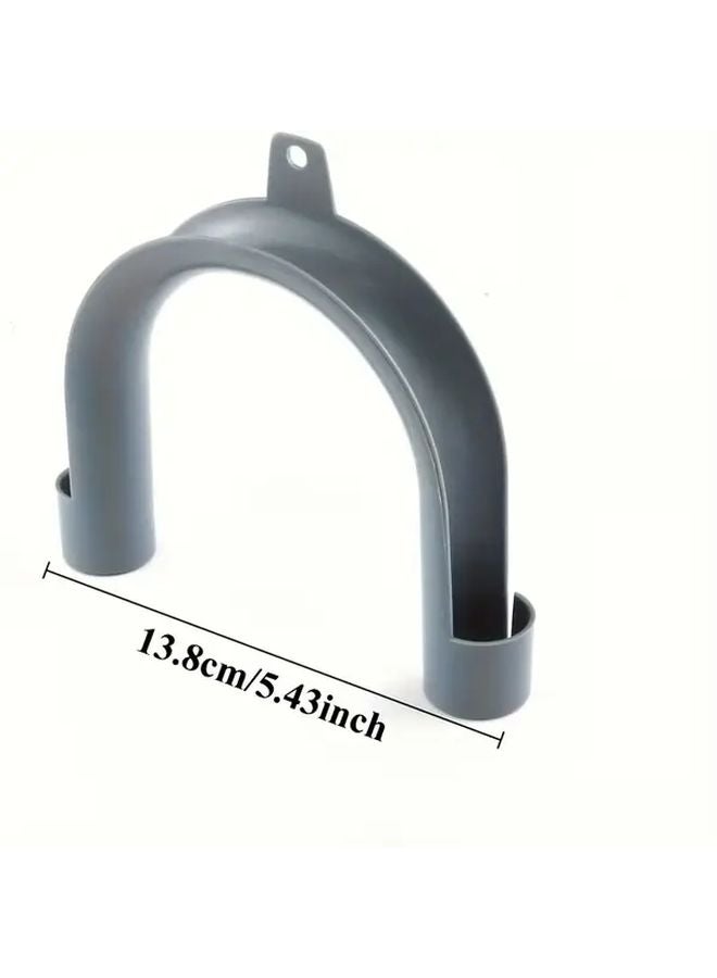 White U Shaped Washing Machine Drain Pipe Bracket Hook 1pc Sink Pipe Clip - Image 4