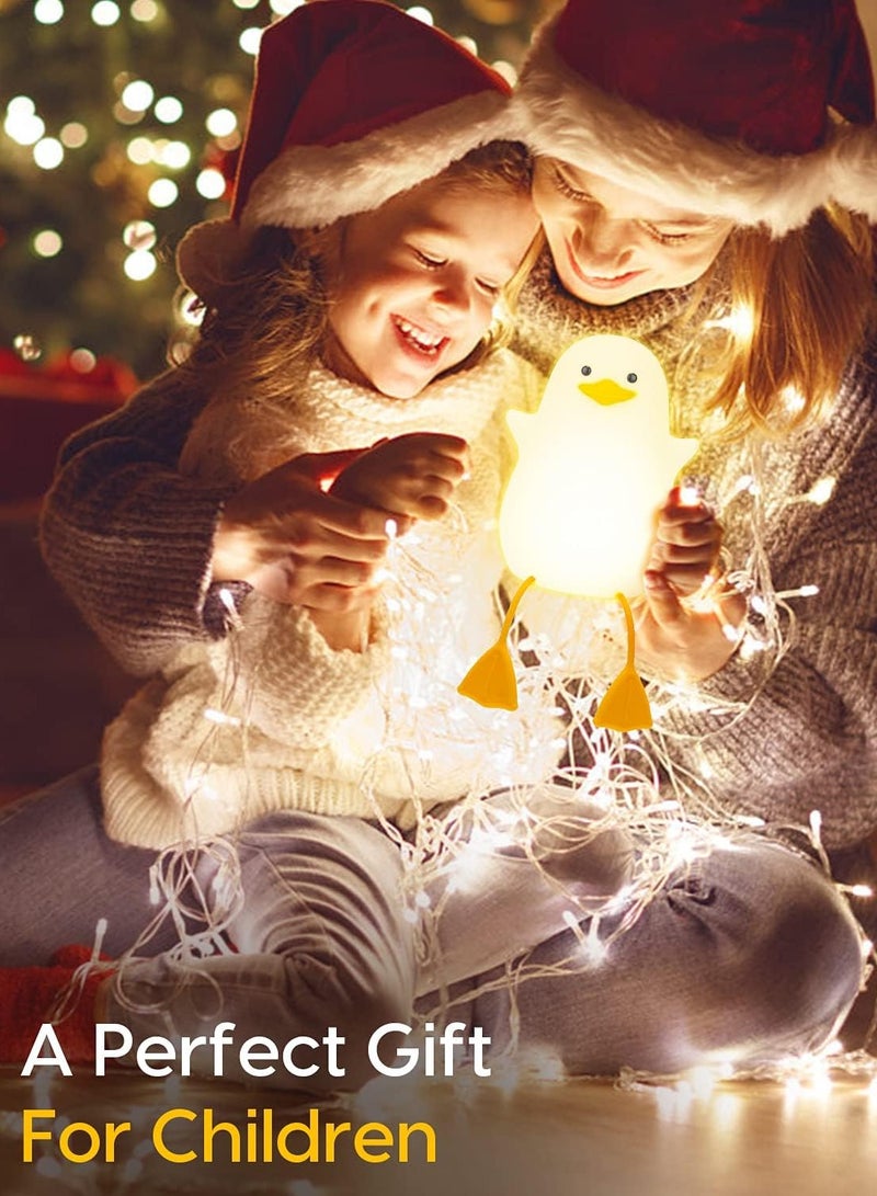 اضاءة ليلية ديكور على شكل بطة تصلح للرضاعة الطبيعية الليليه والنوم للأطفال إضاءة ليلية ناعمة للعناية بالعين مع مستشعر باللمس - Image 5