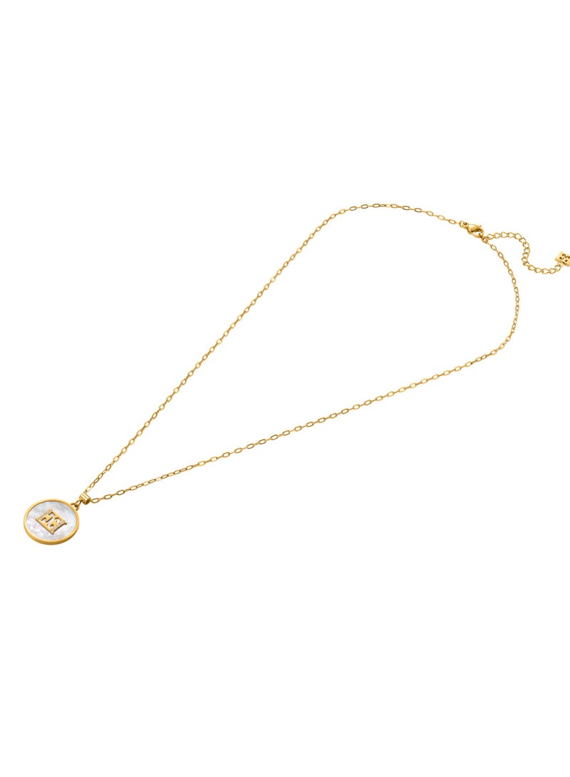 ESCADA Caroline Necklace for Women Mother-of-Pearl Pendant, Iconic Logo, Timeless Elegance and Contemporary Allure - Image 2