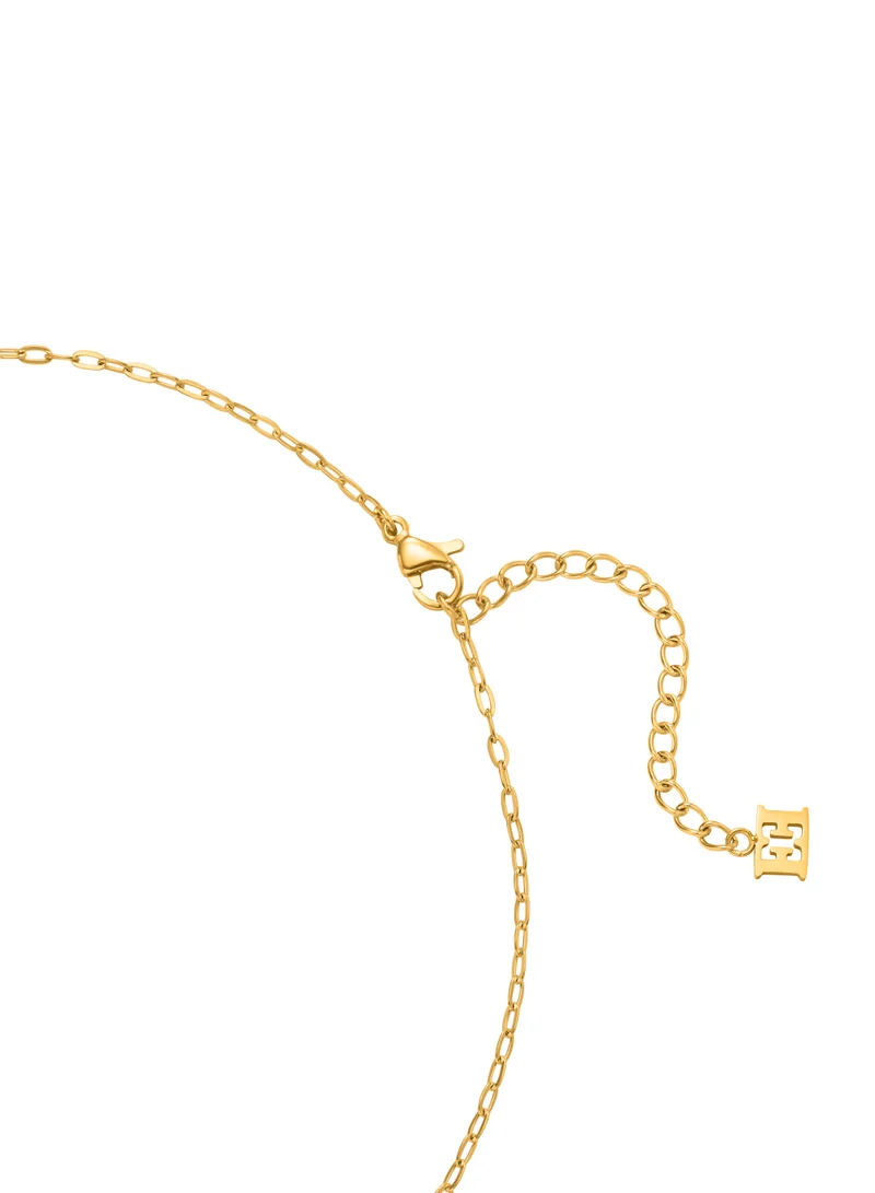 ESCADA Caroline Necklace for Women Mother-of-Pearl Pendant, Iconic Logo, Timeless Elegance and Contemporary Allure