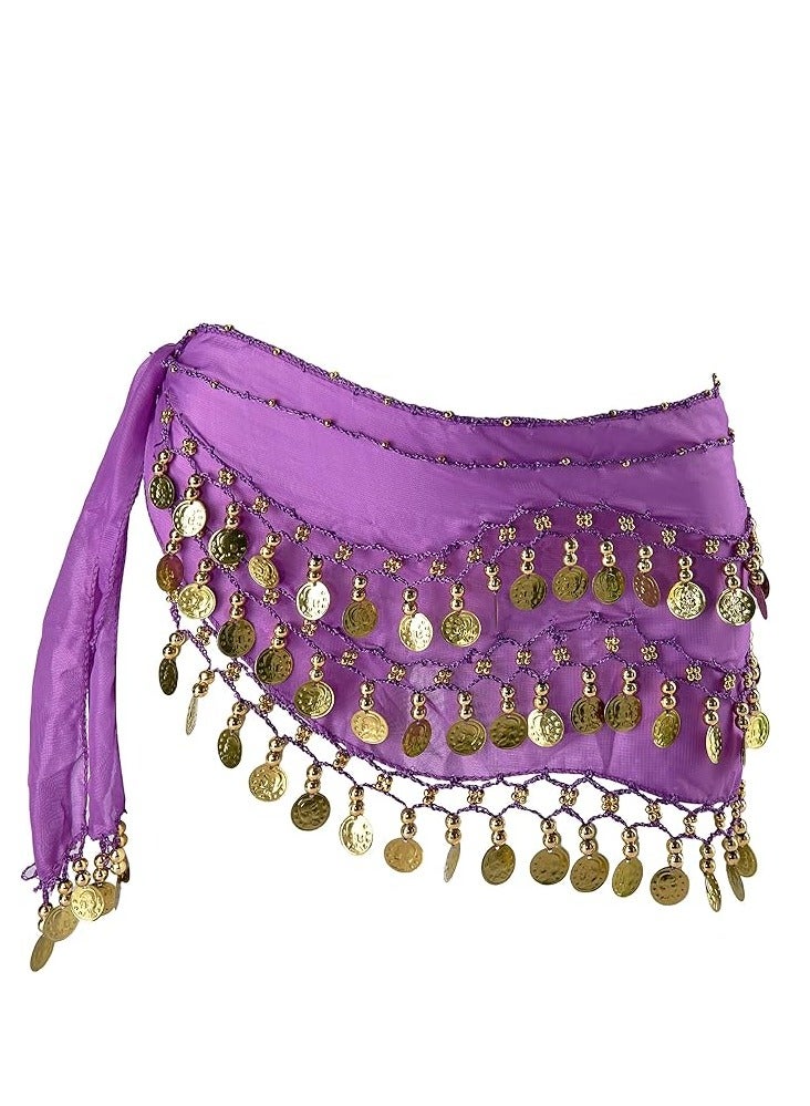 Women's Belly Dancing Belt Colorful Waist Chain Belly Dance Hip Scarf Belt - Image 1