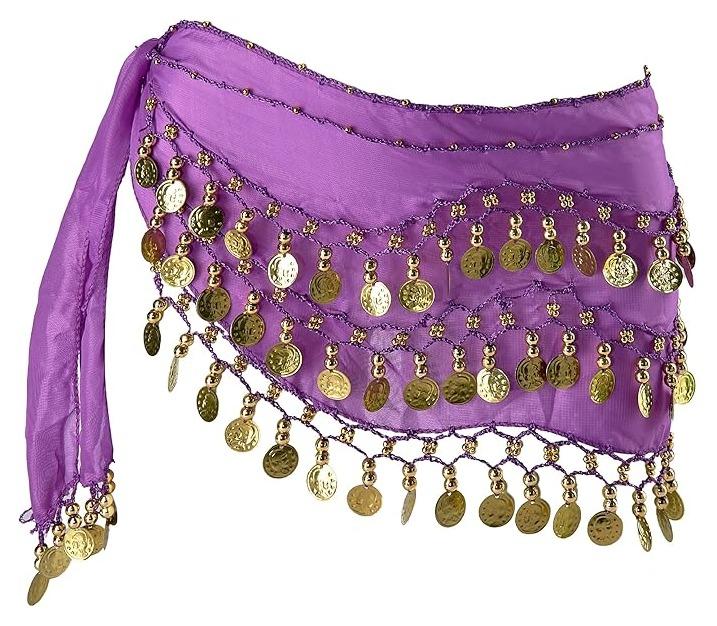 Women's Belly Dancing Belt Colorful Waist Chain Belly Dance Hip Scarf Belt - Image 1