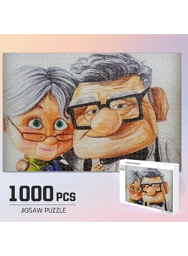 1000 Pcs UP Movie Wooden Jigsaw Puzzle Recycled Wood Vibrant Colors Family Fun Activity - Image 2