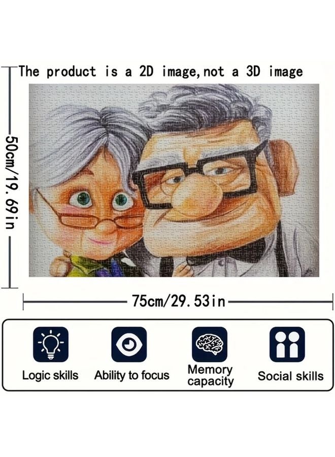 1000 Pcs UP Movie Wooden Jigsaw Puzzle Recycled Wood Vibrant Colors Family Fun Activity - Image 4