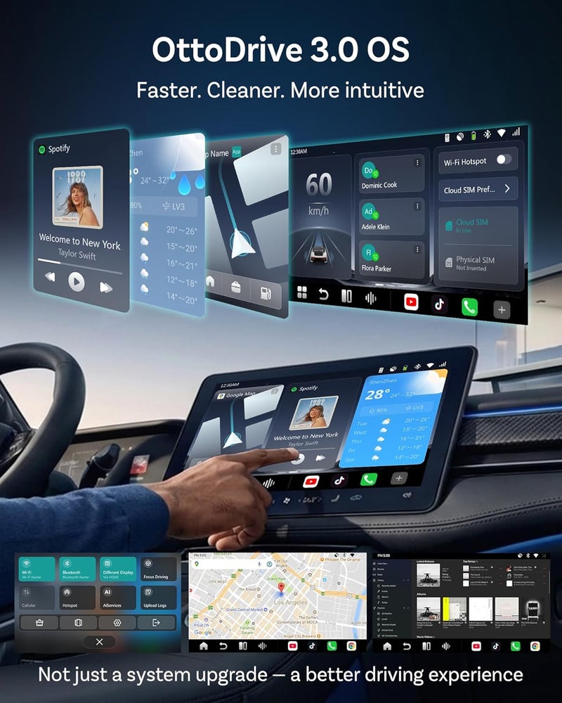 Ottocast P3 Pro OttoAibox Smart AI Car Box with Voice Assistant, Wireless CarPlay & Android Auto - Image 2