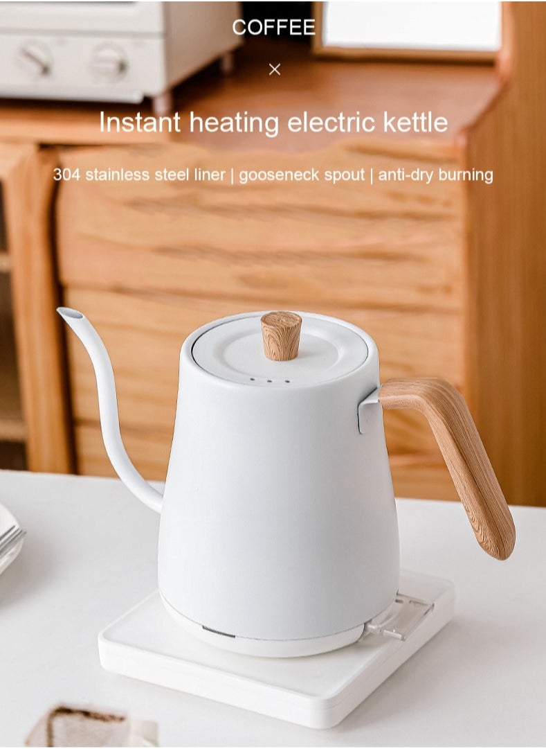 DSP Tea Kettle V60 Coffee Kettle Gooseneck Kettle 800Ml 1000W Stainless Steel Material for Home Office Dormitory  - Image 1