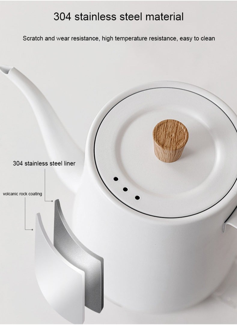 DSP Tea Kettle V60 Coffee Kettle Gooseneck Kettle 800Ml 1000W Stainless Steel Material for Home Office Dormitory  - Image 4