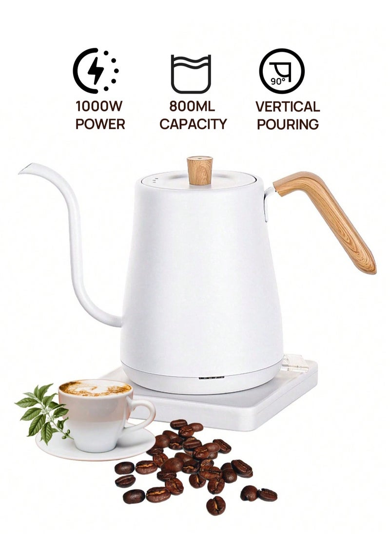 DSP Tea Kettle V60 Coffee Kettle Gooseneck Kettle 800Ml 1000W Stainless Steel Material for Home Office Dormitory  - Image 3