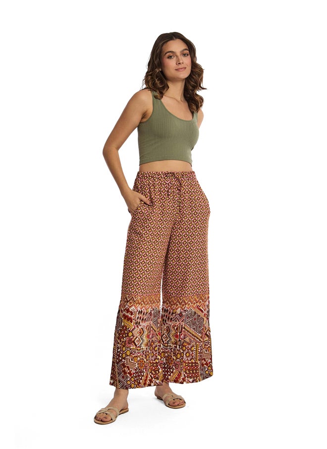 Premoda - Fancy Printed Palazzo Pants - Image 1