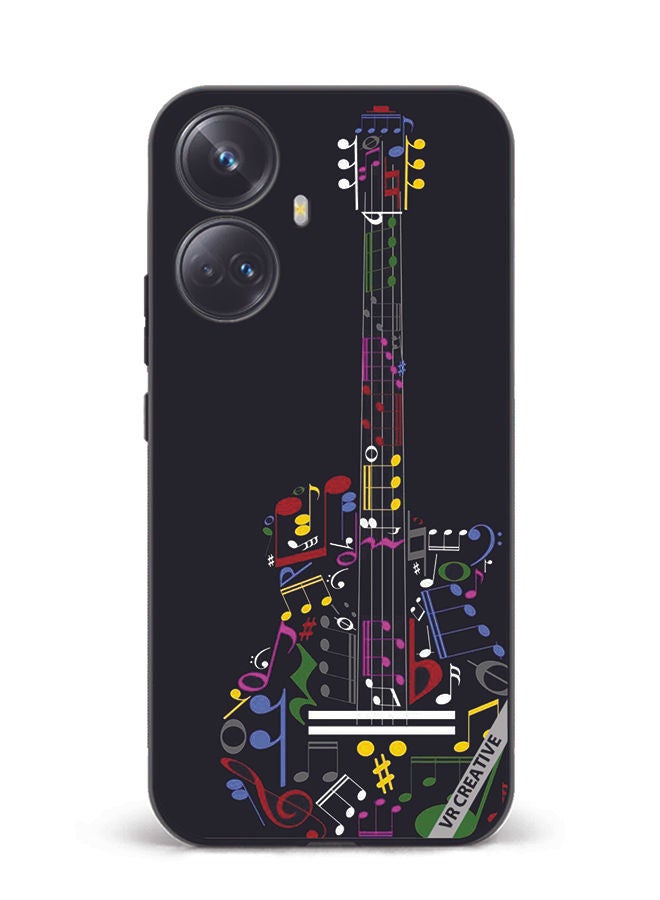 VR CREATIVE Protective Case Cover For Realme 10 Pro Plus Guitar Design Multicolour - Image 1