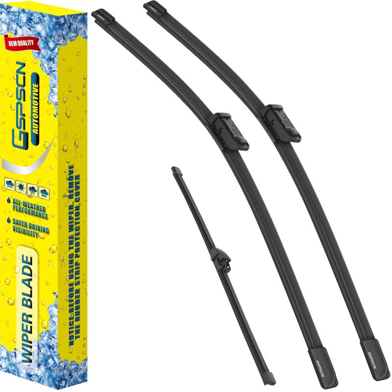 GSPSCN 3 Wipers Replacement For Ford EcoSport 2022 2021 2020 2019 2018Original Equipment Windshield Wiper Blades Set 262411 Set of 3