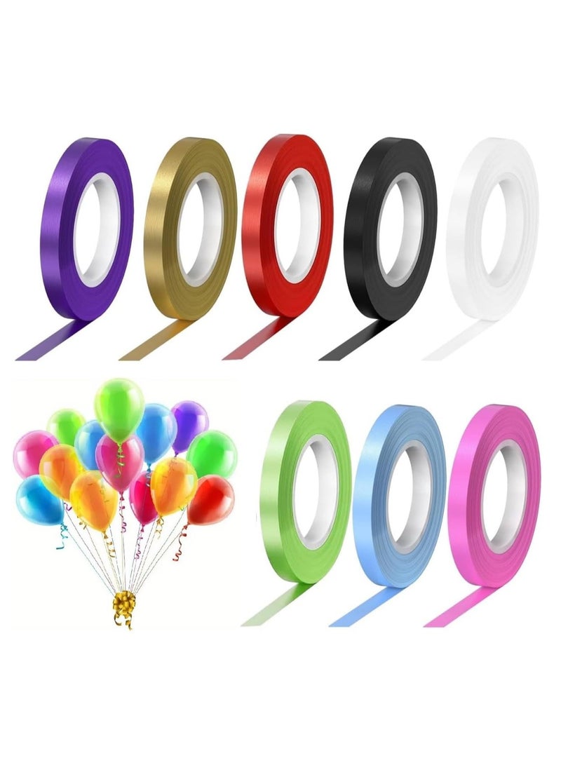 Set of 10 Colourful Curling Ribbon Rolls 5mm Width x 10m Length (Random Colour)