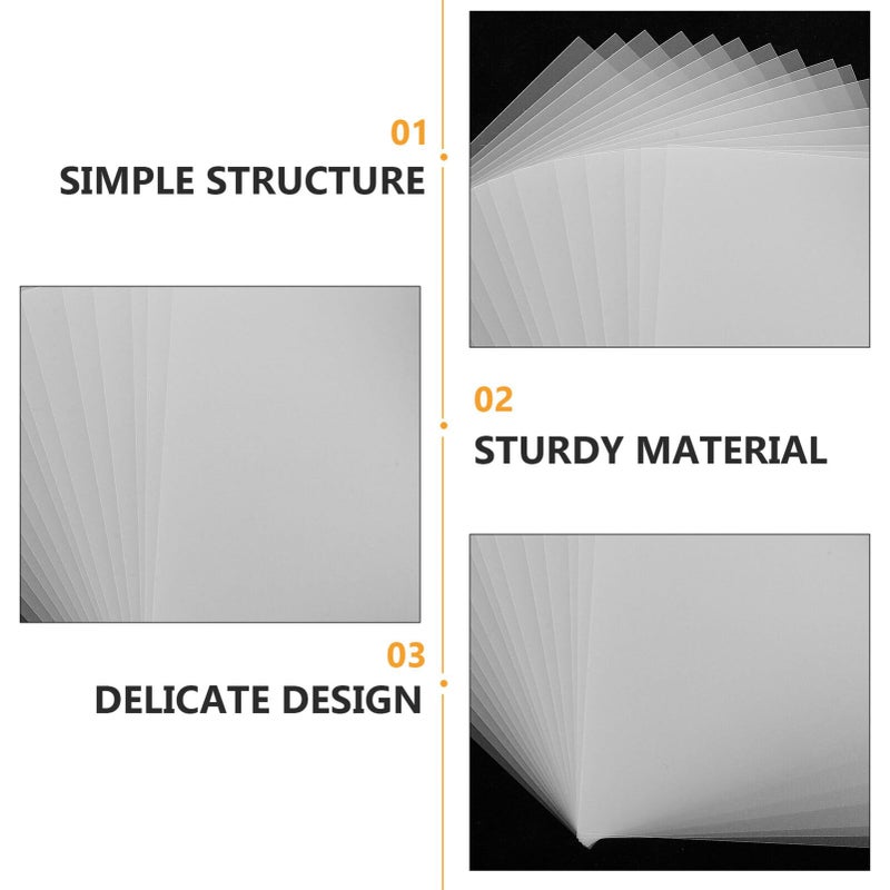 TOYANDONA 15pcs 3D Clear Pen Mats Transparent Stencils Multi Purpose Copy Templates for School Kids Art Drawing Printing (White) - Image 5