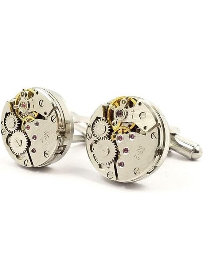 MIRFA - Watch Gear Vintage Cufflinks With Gift Box - Image 1