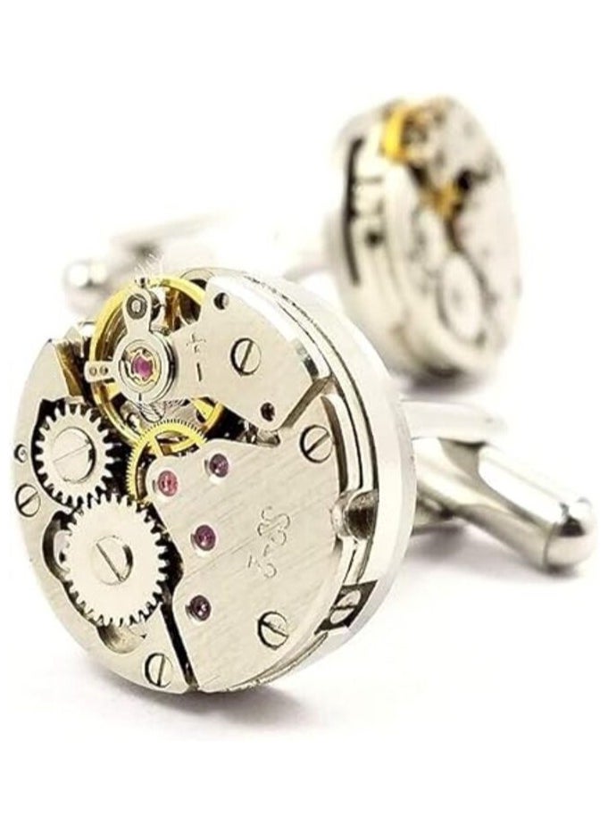 MIRFA - Watch Gear Vintage Cufflinks With Gift Box - Image 1