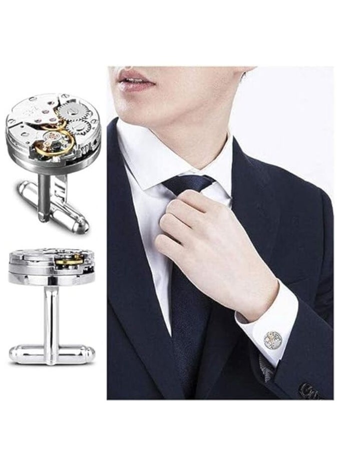 MIRFA - Watch Gear Vintage Cufflinks With Gift Box - Image 1