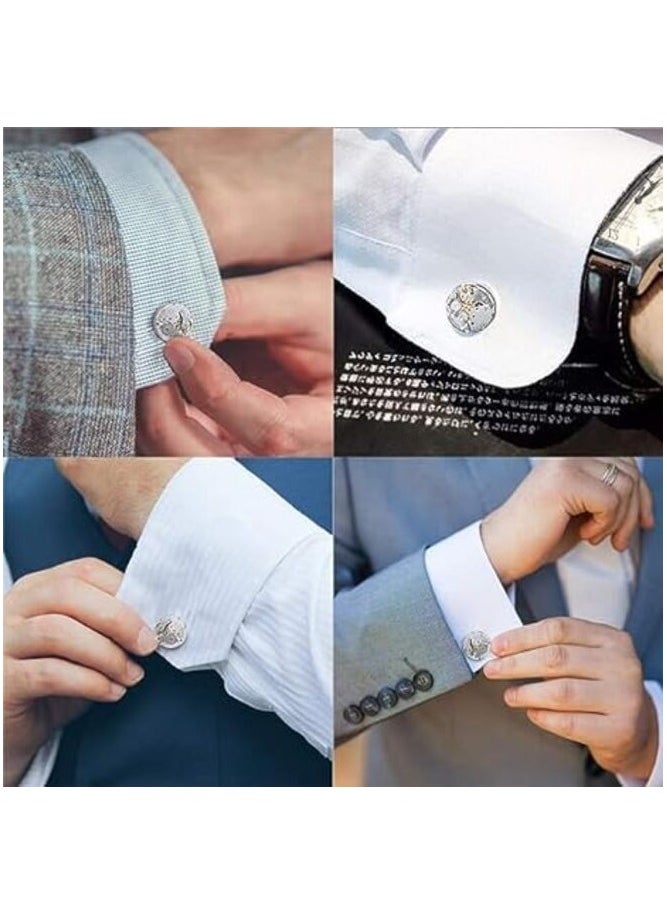 MIRFA - Watch Gear Vintage Cufflinks With Gift Box - Image 1