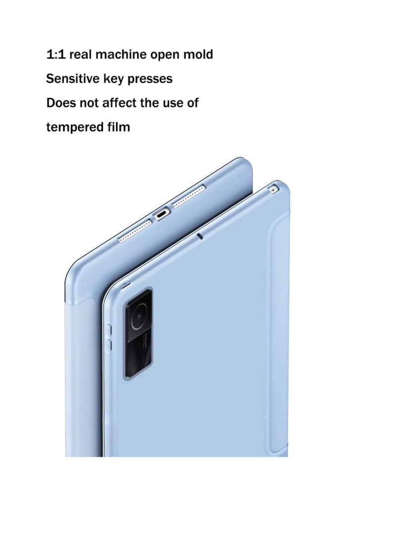 Silicone Case Compatible with Xiaomi Pad 6/6 Pro 11inch 2023 Released, Tri-Fold Slim Tablet Case Shockproof Soft Honeycomb TPU Case with Auto Wake/Sleep Function for Xiaomi Pad 6 (Pink) - Image 2