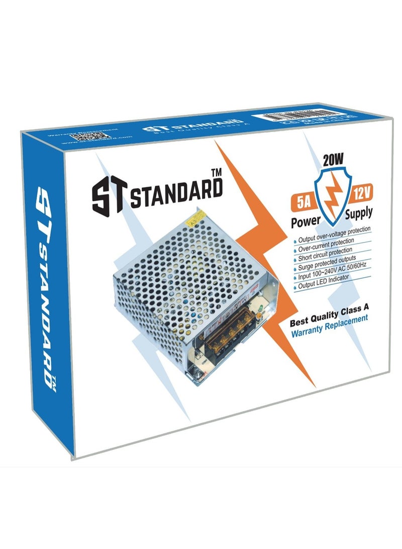 ستاندرد ST-Standard PS125 ‏12 فولت 5 أمبير، 20 وات لكاميرات المراقبة وشرائط LED والراوت - Image 2