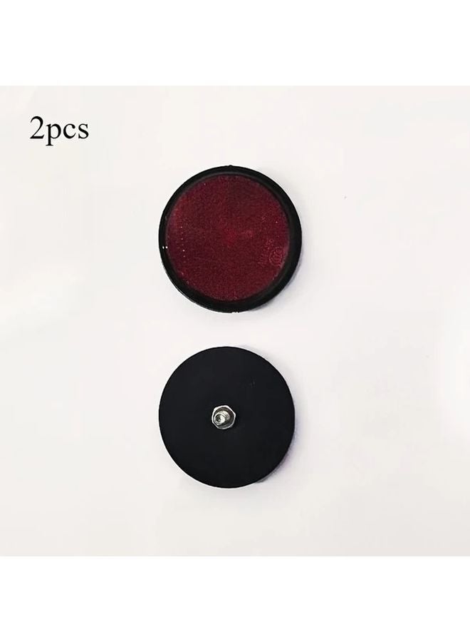 ملصقات السلامة العاكسة الحمراء ٢ قطعة بتصميم برغي للمقطورات وعربات السفر - Image 1