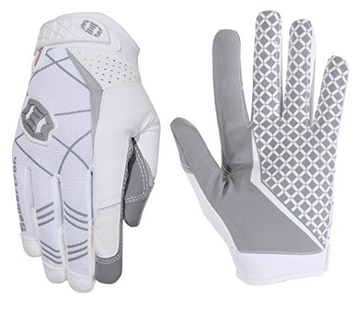 Seibertron Pro 30 Elite UltraStick Sports Receiver Glove Football Gloves Youth and Adult White XL - Image 1