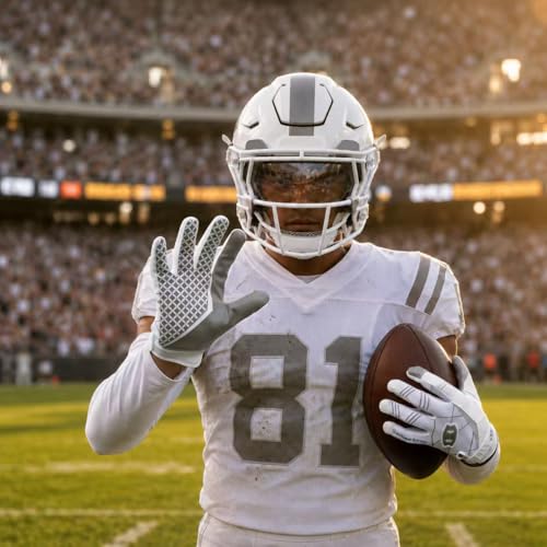 Seibertron Pro 30 Elite UltraStick Sports Receiver Glove Football Gloves Youth and Adult White XL - Image 3