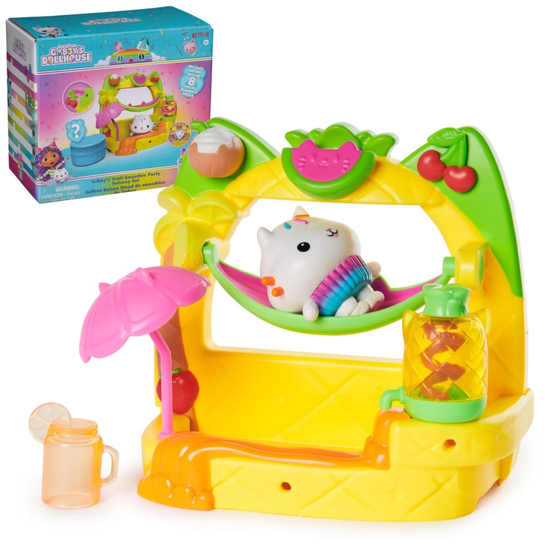 DREAMWORKS GABBY'S DOLLHOUSE DreamWorks GABBYS Dollhouse Cakeys Fruit Smoothie Balcony Playset 8Pcs with Toy Figures Dollhouse Accessories Sensory Play Kids Toys for Girls Boys 3 - Image 4