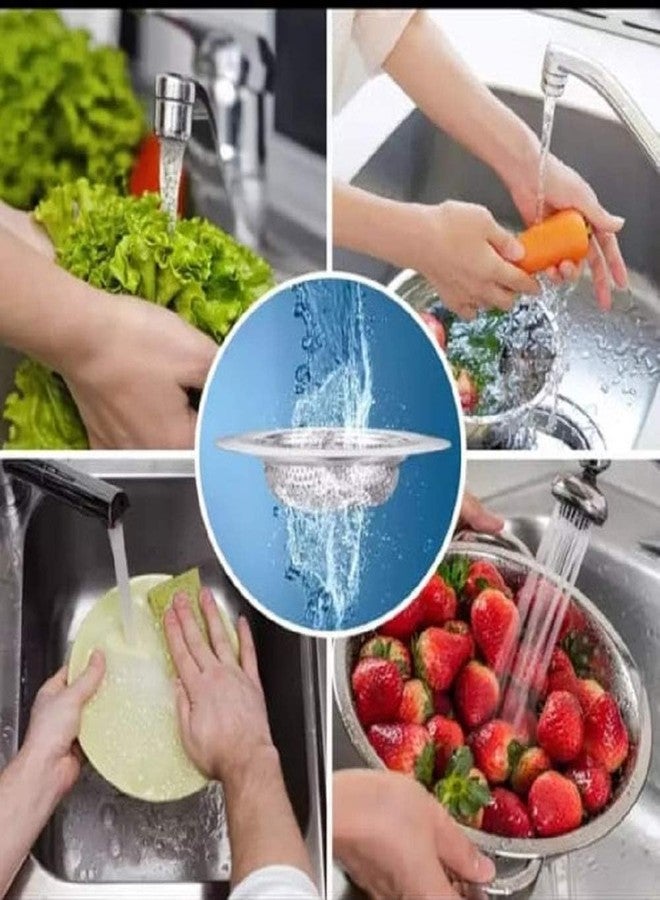 KitchenFest® Kitchen Sink Strainer Heavy Duty Stainless Steel Kitchen Basin Basket Drain Stopper Sink Jali (11.5 cm) 1 Pcs (1) - Image 5