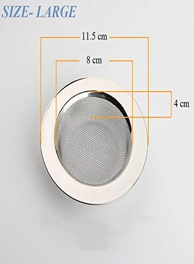 KitchenFest® Kitchen Sink Strainer Heavy Duty Stainless Steel Kitchen Basin Basket Drain Stopper Sink Jali (11.5 cm) 1 Pcs (1) - Image 2
