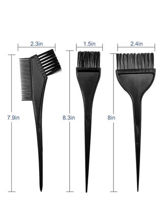 4 PCS Hair Dye Color Brush and Bowl Set – Hair Color Mixing Bowl with Tint Brush, Applicator Brush & Tint Comb Kit, Professional Salon Hair Dyeing Tools for Home Hair Coloring, Highlighting, Bleaching & Root Touch Up - view 2