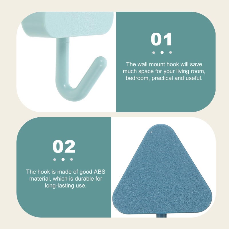 Valiclud 30 Heavy Duty Adhesive Wall Hooks No Trace Multi Color Towel Rack - Image 5
