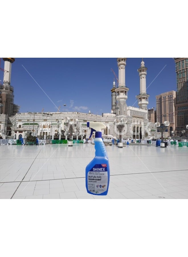 Shinex مطهر ومعقم برائحة الحرم، بخاخ منظف ومعطر لجميع الأسطح، للمنازل والفنادق، سعة لتر واحد - Image 3