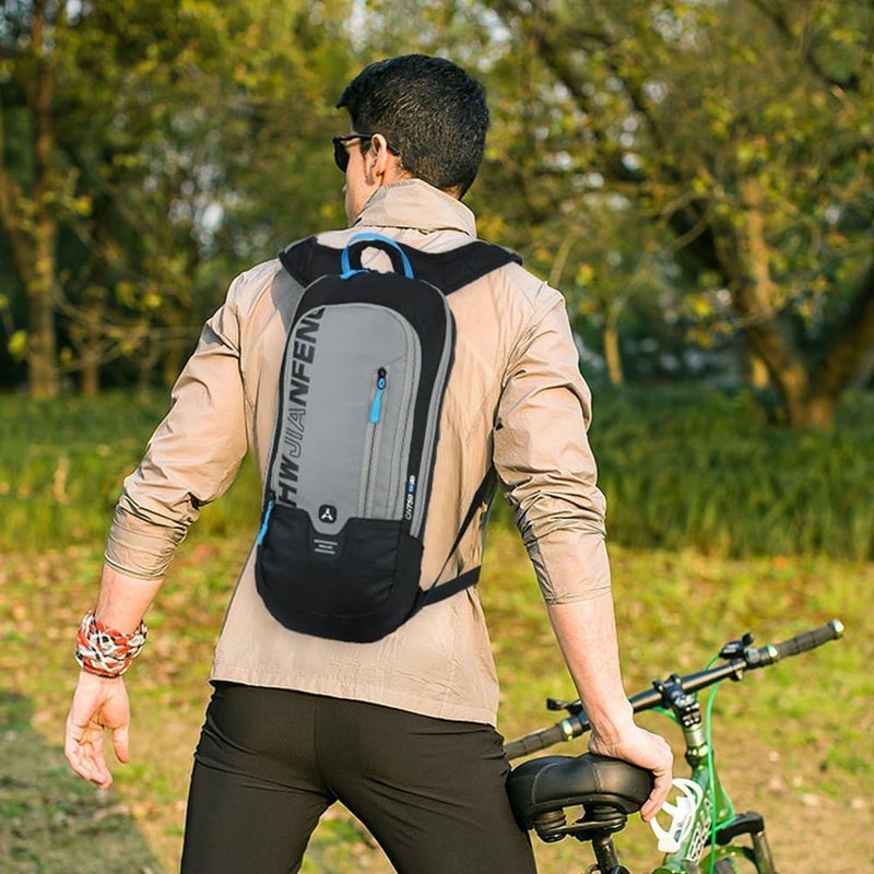 Ready varied options Cycling Backpack, 6L Bicycle Backpack Breathable Bag for Hiking Biking Skiing Temp resistant - Image 2