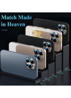 Generic Camera Lens Protector, for iPhone 16 Pro/16 Pro Max Camera Lens Protector, Individual Metal Anti Scratch HD Clear Case Friendly Tempered Glass Camera Cover, 1 Set (Desert Titanium)  - Image 2
