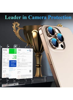 Generic Camera Lens Protector, for iPhone 16 Pro/16 Pro Max Camera Lens Protector, Individual Metal Anti Scratch HD Clear Case Friendly Tempered Glass Camera Cover, 1 Set (Desert Titanium)  - Image 5