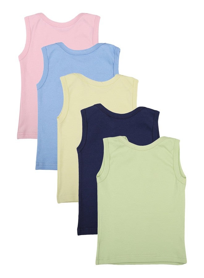 First Kids Step Babies Cotton T-Shirt (Di-Mom&Dad-Coloured-Cut-6-9 Months, Multi-Coloured, 6-9 Months, Set of 5) - Image 2