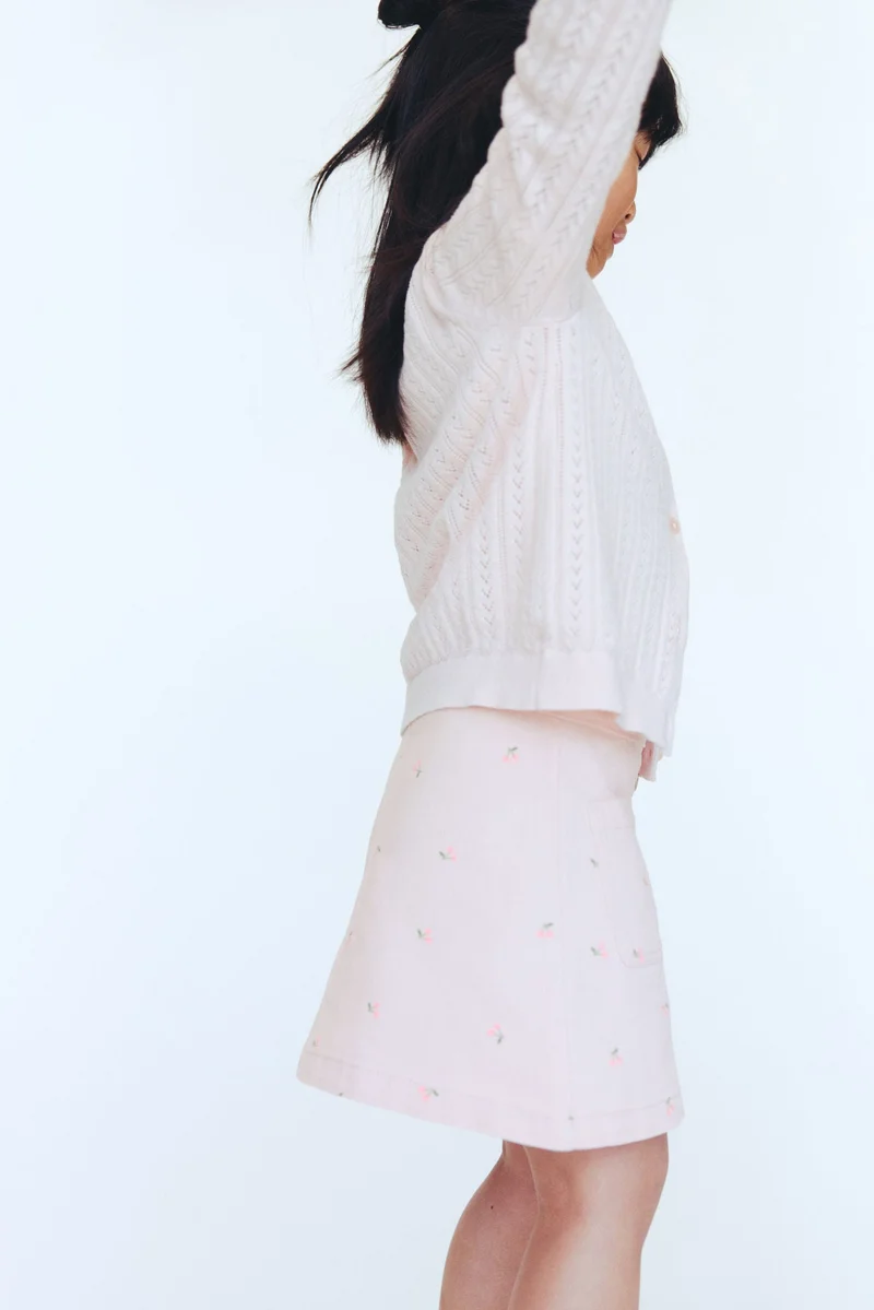 H&M Cotton twill skirt