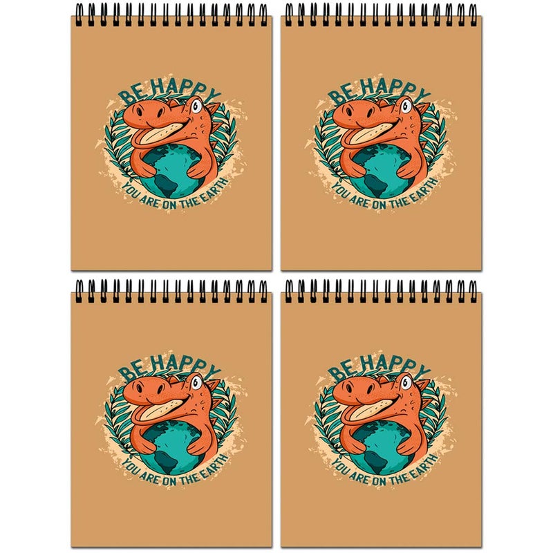 Plan To Gift Plan To Gift Sketch Book Drawing Pad Sketch Book Notebook Thick Sheets A4 Size100 Sheets200 Pages Pack of 4 - Image 1