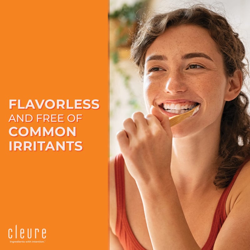 Cleure Original No Fluoride Toothpaste - SLS Free, Mint Free - with Xylitol for Fresh Breath & Helps Whiten - for Kids & Adults - Flavor Free (4oz Tube, Pack of 2) - Image 3