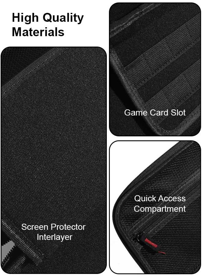 Tersely Carry Case for Switch 2 2025 with 12 Game Cards Holder, Protective Hard Portable Travel Bag Cover Shell Pouch Mesh Pockets for Accessories  - Image 5