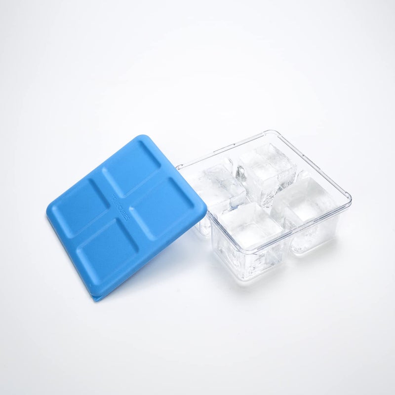 True Cubes Crystal Clear Ice Tray with Lid – Stackable 2"x2"x2" Mold for Space-Saving, Sturdy, Bartender-Quality Ice – Perfect for Cocktails, Whiskey, and Drinks at Home, Ready-to-Serve Convenience - Image 2
