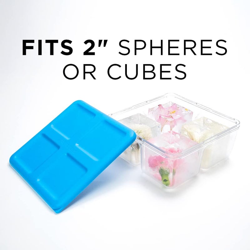 True Cubes Crystal Clear Ice Tray with Lid – Stackable 2"x2"x2" Mold for Space-Saving, Sturdy, Bartender-Quality Ice – Perfect for Cocktails, Whiskey, and Drinks at Home, Ready-to-Serve Convenience - Image 5