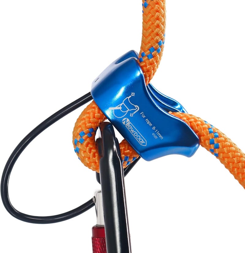 Newdoar Climbing Abseiling Belay Device ATC Rappelling Descender 25KN V-grooved Equipment - Image 5