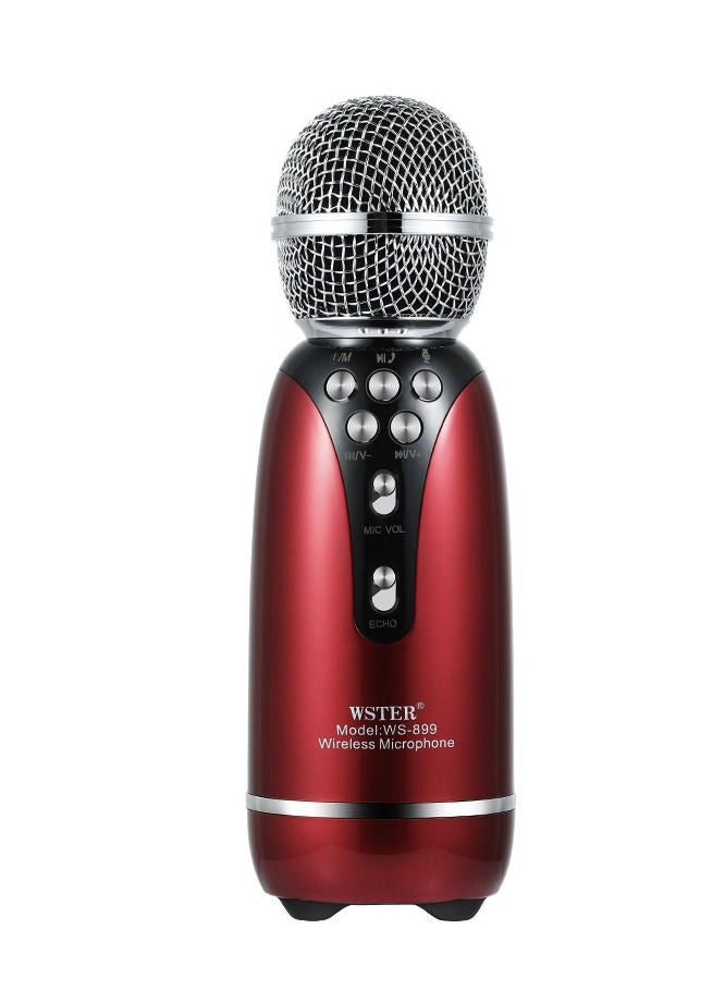 ويستر WS-899 Duet Mode Dual Wireless Support مبدل الصوت كاريوكي ميكروفون محمول بلوتوث المتكلم - Image 1