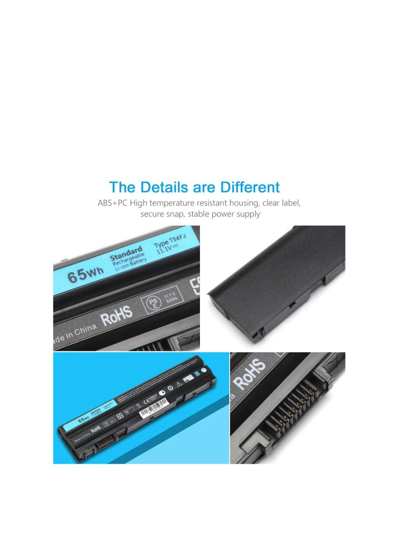 Terabyte بطارية لابتوب E6420 T54FJ لجهاز ديل لاتيتيود E5420 E5530 E6430 E6520 E6530 E6440 E6540 E5430 E5520 إنسبيرون 15R (5520) 17R (5720) 17R (7720) 15R (7520) رقم القطعة: 8858X T54F3 M5Y0X P8TC7 P9TJ0 R48V - Image 4